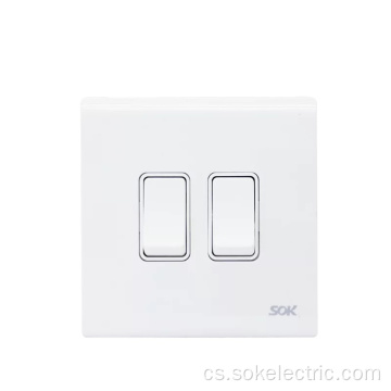 16A250V 2Gang 1Way Switch elektrický spínač CE spínače